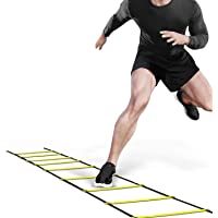 Ohuhu Agility Ladder- 4M 8 de Agility Ladder Speed Ladder for Football Speed Entrenamiento with Black Carry Case
